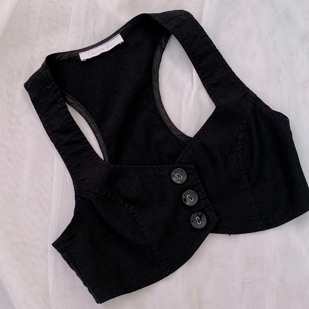 Charlotte Russe Black Vest